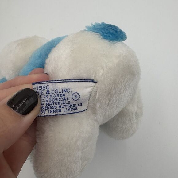 Vintage 1980 Plush Smurf Stuffed Blue Toy Doll Peyo Wallace Berrie 8" - Picture 4 of 5